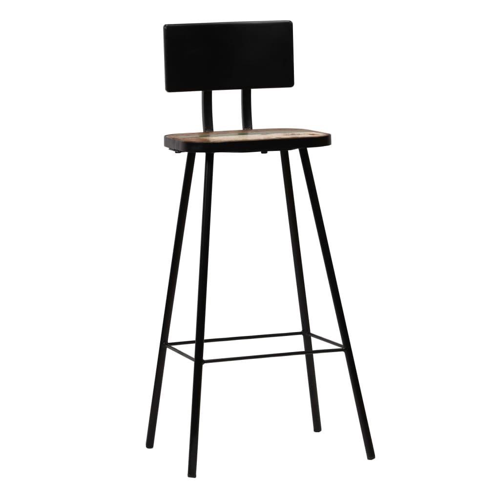 vidaXL Bar Stools 2 pcs Solid Reclaimed Wood