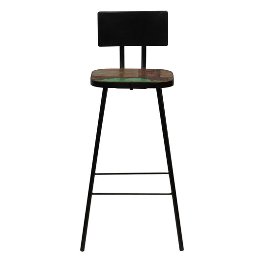 vidaXL Bar Stools 4 pcs Solid Reclaimed Wood