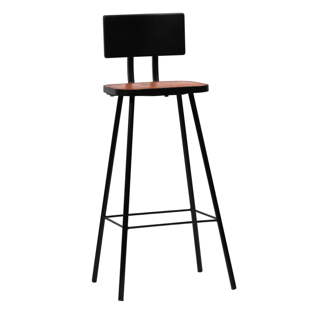 vidaXL Bar Stools 4 pcs Solid Reclaimed Wood