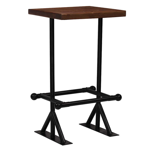245394 vidaXL Bar Set 3 Piece Solid Reclaimed Wood