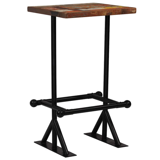 245398 vidaXL Bar Set 3 Piece Solid Reclaimed Wood Multicolour