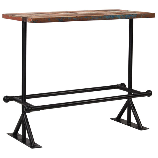 245399 vidaXL Bar Set 5 Piece Solid Reclaimed Wood Multicolour