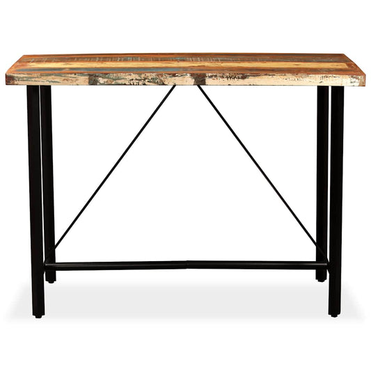 245441 vidaXL Bar Table Solid Reclaimed Wood 150x70x107 cm