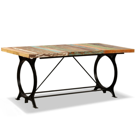 244800 vidaXL Dining Table Solid Reclaimed Wood 180 cm