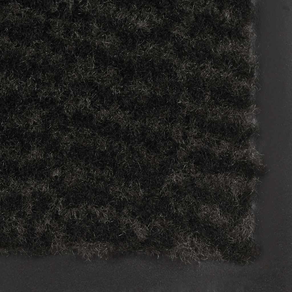 132711 vidaXL Dust Control Mat Rectangular Tufted 80x120 cm Black