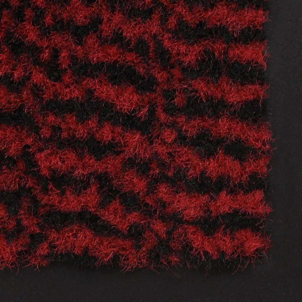vidaXL Door Mat | Red | Polypropylene with rubber backing | 120 x 180 cm