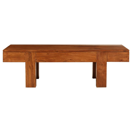 vidaXL Coffee Table | Honey | Solid Acacia wood | 100 x 50 x 30 cm | Durable