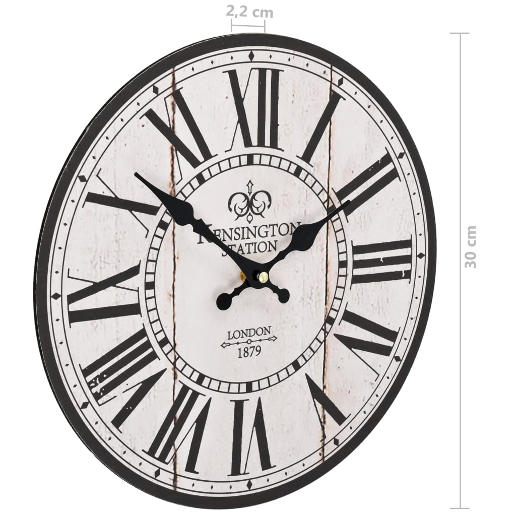 vidaXL Vintage Wall Clock London 30 cm