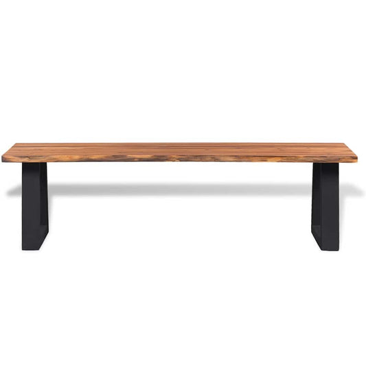 vidaXL Bench Solid Acacia Wood 145 cm