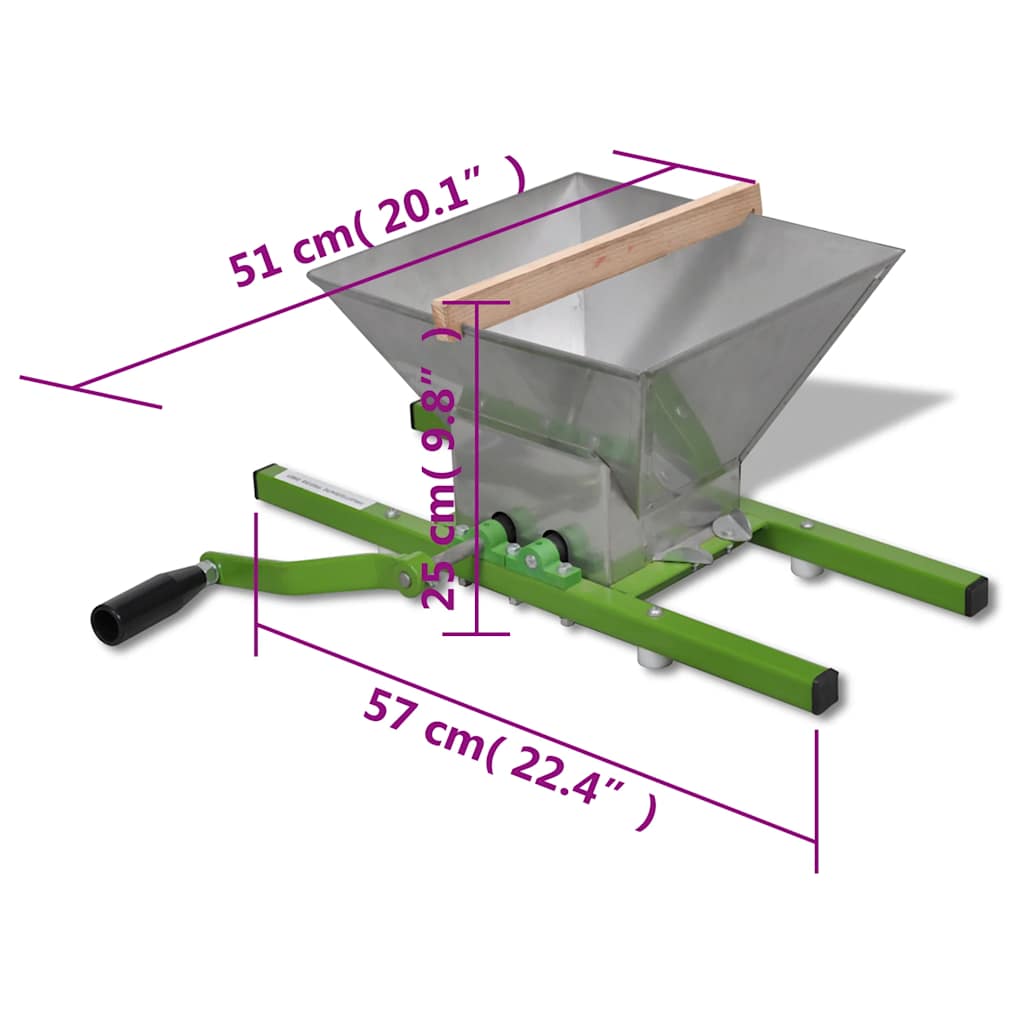 vidaXL Fruit Crusher 7 L