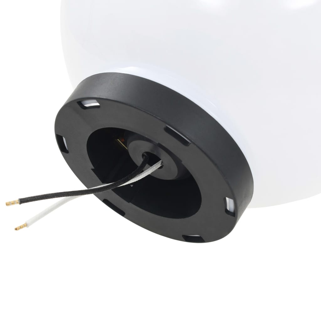 50654 vidaXL LED Bowl Lamps 2 pcs Spherical 20 cm PMMA