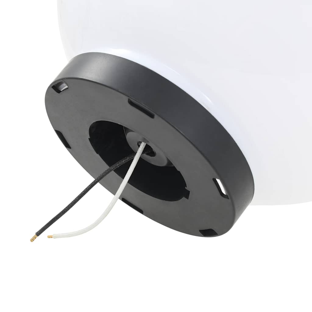50655 vidaXL LED Bowl Lamps 2 pcs Spherical 25 cm PMMA