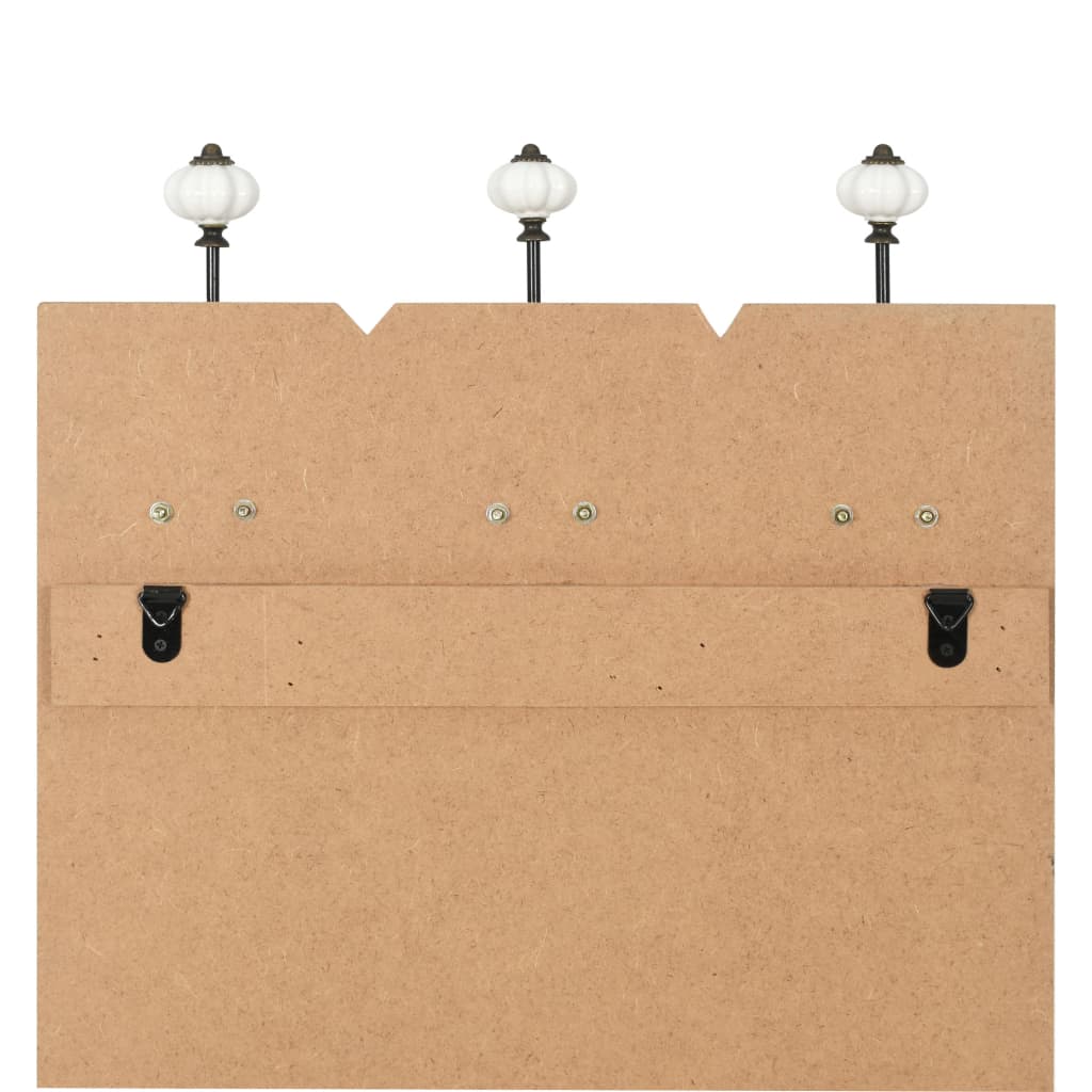 vidaXL Wall-mounted Coat Rack with 6 Hooks 120x40 cm HAPPY LOVE