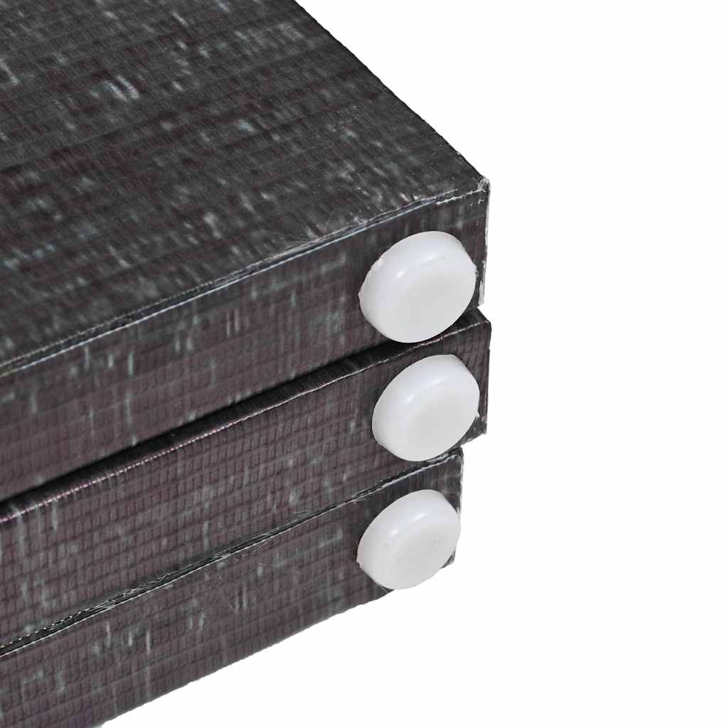 vidaXL Folding Room Divider 228x170 cm Feathers Black and White