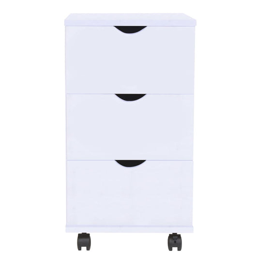 vidaXL Drawer Unit | White | Engineered Wood | Small | Drawer Unit | Rectangular