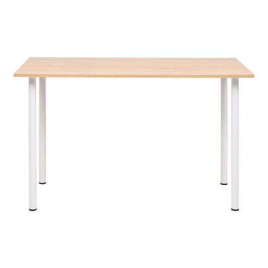 245728 vidaXL Dining Table 120x60x73 cm Oak and White