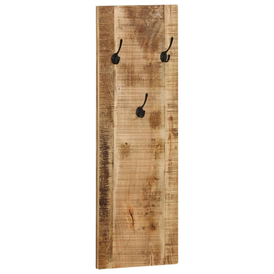 246025 vidaXL Wall-mounted Coat Racks 2 pcs Solid Mango Wood 36x110x3 cm