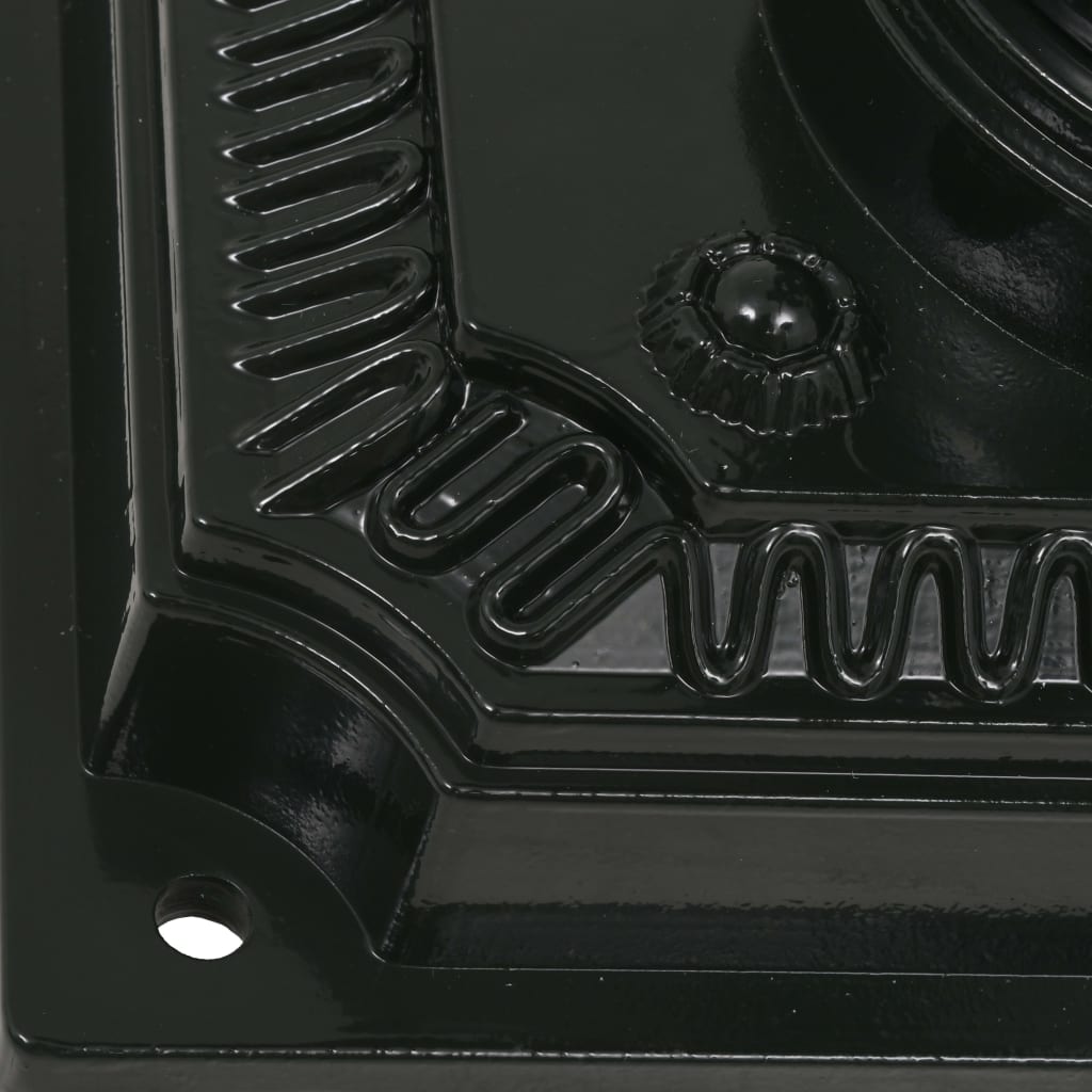 vidaXL Pedestal Letterbox | Green | Cast aluminium | Standard
