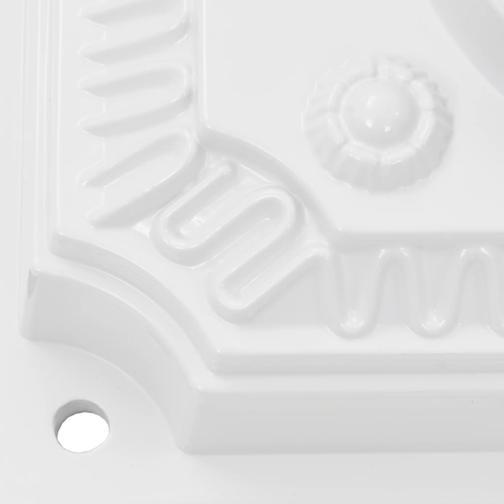 vidaXL Pedestal Letterbox | White | Cast aluminium | Standard