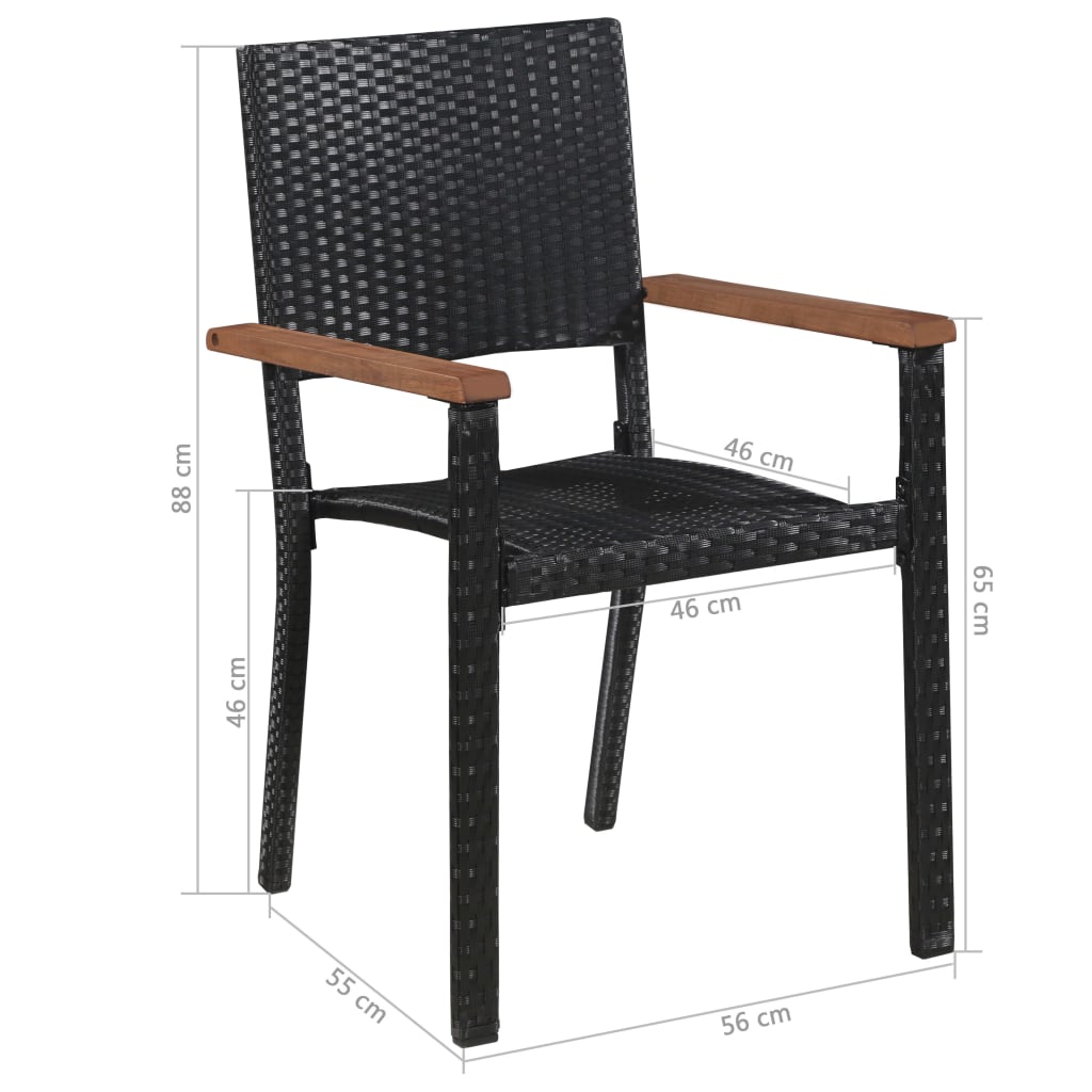 vidaXL Dining Set | Brown and Black