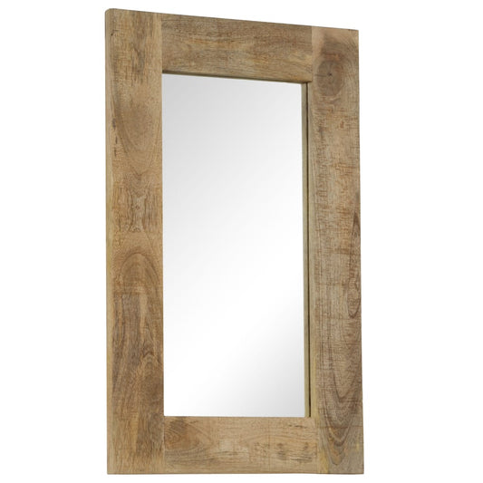 246302 vidaXL Mirror Solid Mango Wood 50x80 cm