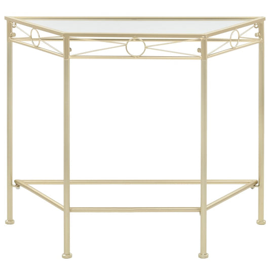 vidaXL Side Table Vintage Style Metal 87x34x73 cm Gold
