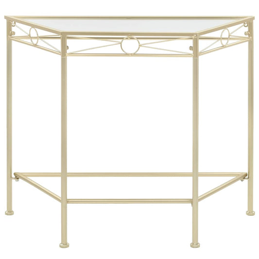 245934 vidaXL Side Table Vintage Style Metal 87x34x73 cm Gold