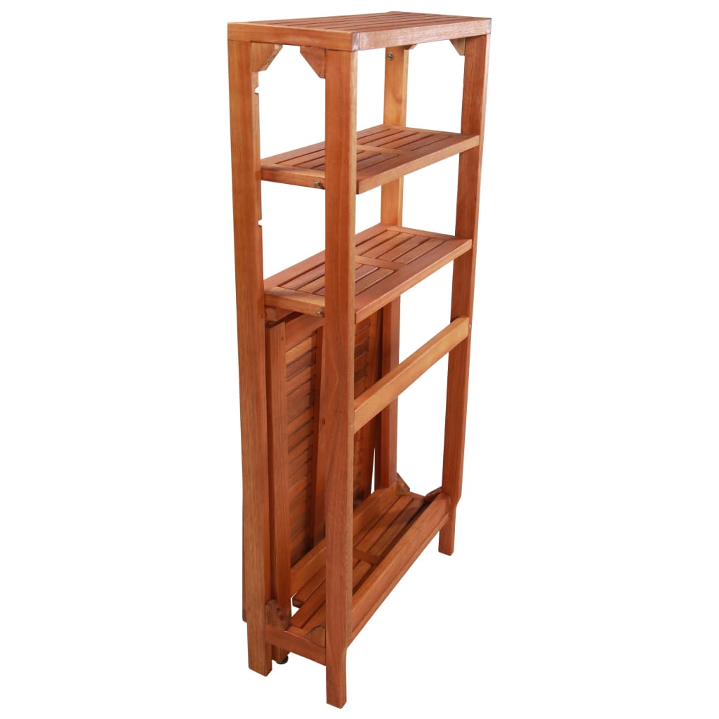 vidaXL Bistro Set | Natural wood | Solid acacia wood | 2-seater | Foldable