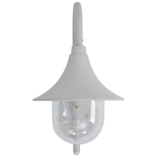 44212 vidaXL Garden Wall Lamp E27 42 cm Aluminium White