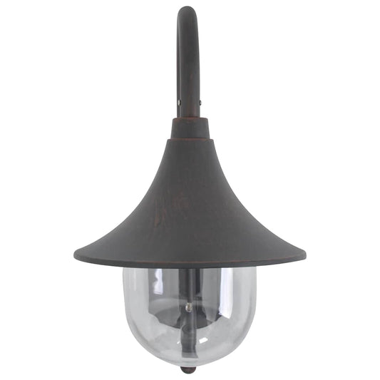 44213 vidaXL Garden Wall Lamp E27 42 cm Aluminium Bronze