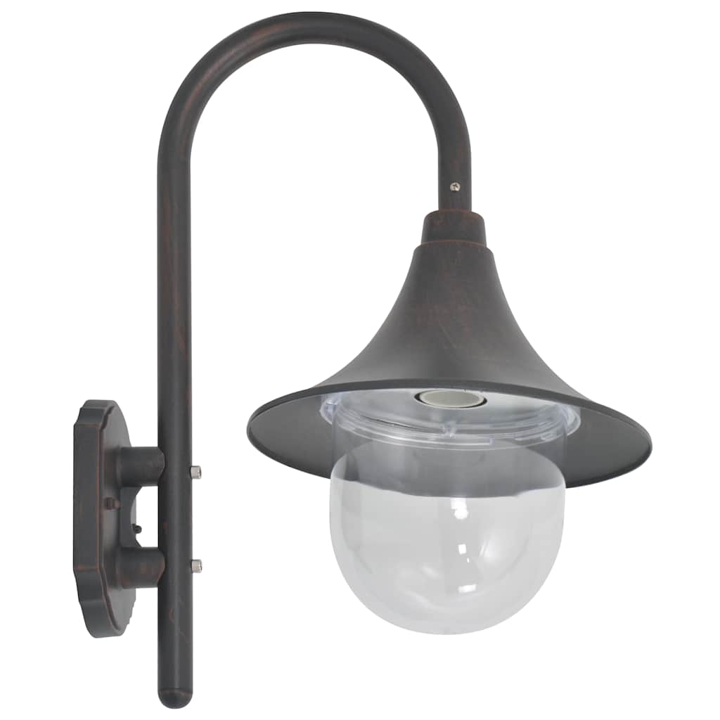 44213 vidaXL Garden Wall Lamp E27 42 cm Aluminium Bronze