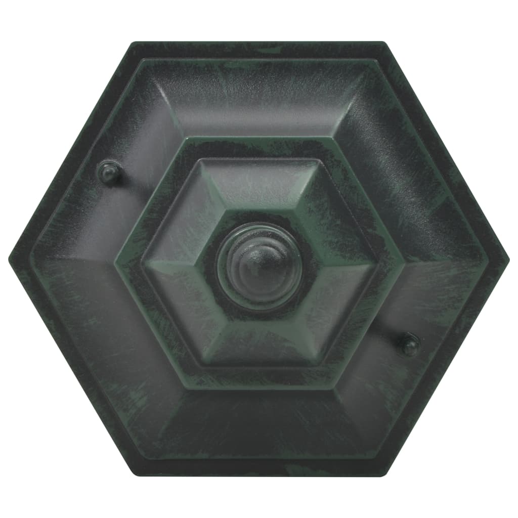 44214 vidaXL Garden Post Lights 6 pcs E27 110 cm Aluminium Dark Green