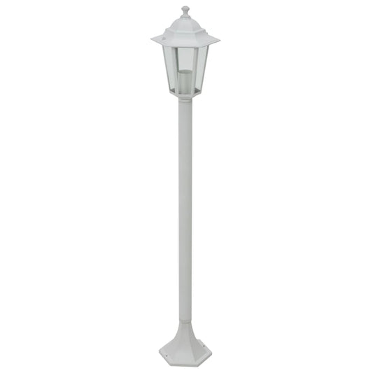 vidaXL Garden Post Lights 6 pcs E27 110 cm Aluminium White