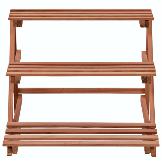 246436 vidaXL 3-Tier Plant Stand Cedar Wood 48x45x40 cm