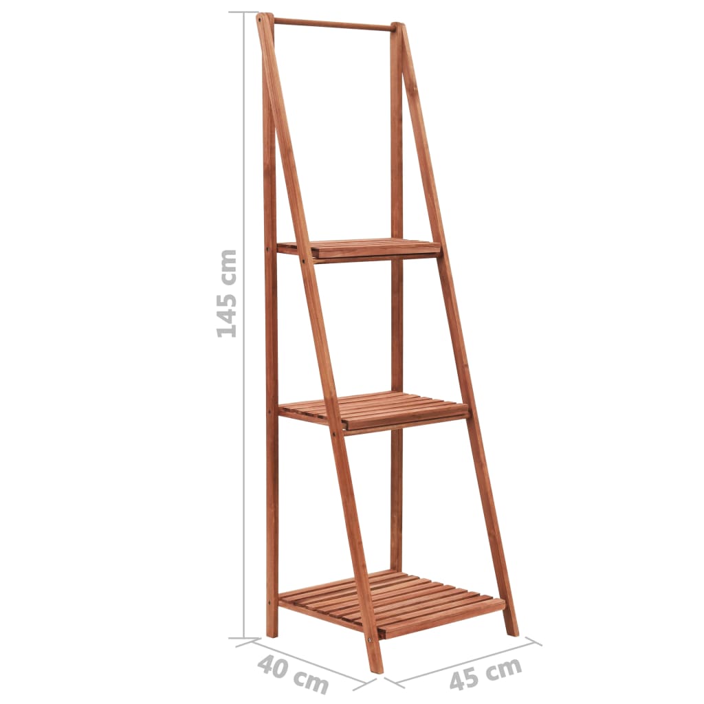 vidaXL Plant Stand | Foldable | Plant Stand | Rectangular | Rustic