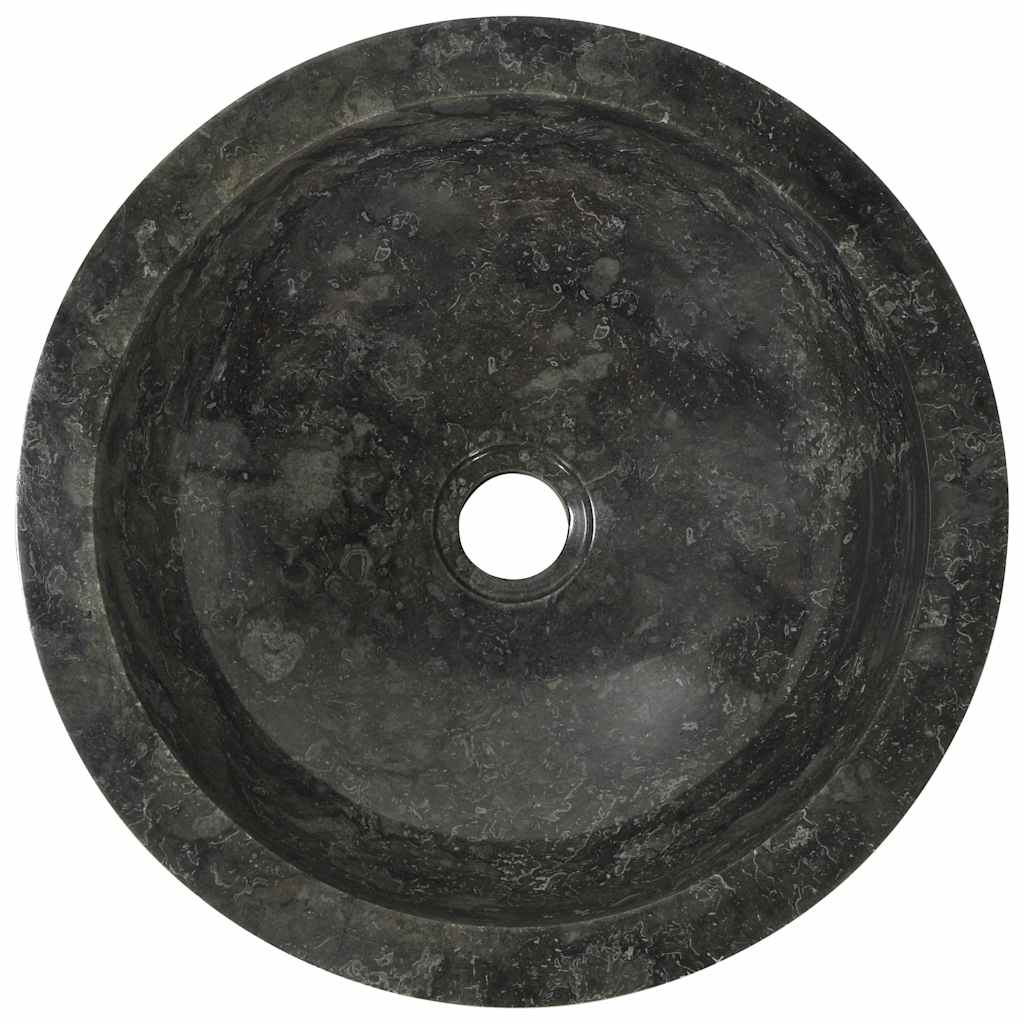 142774 vidaXL Sink 40x12 cm Marble Black