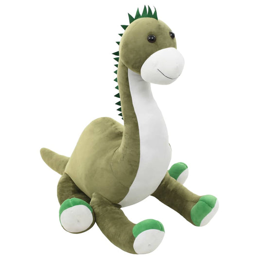 80236 vidaXL Dinosaur Brontsaurus Cuddly Toy Plush Green