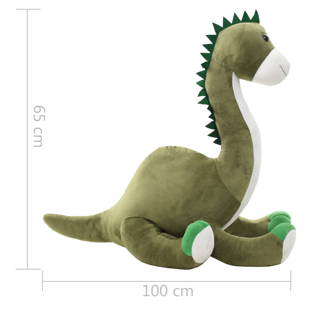 vidaXL Dinosaur Brontsaurus Cuddly Toy Plush Green
