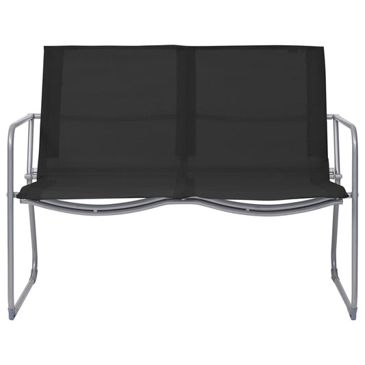 vidaXL Garden Set | Black | Textilene fabric and steel | Medium | Durable