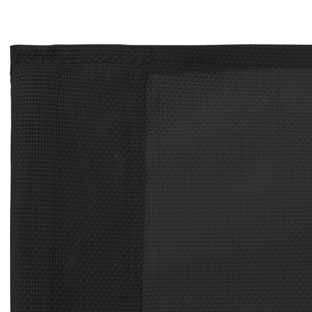 vidaXL 4 Piece Garden Lounge Set Fabric & Steel Black