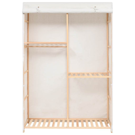 vidaXL Wardrobe | White | Solid fir wood | 110x40x170 cm | Wardrobe