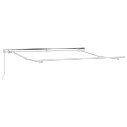 vidaXL Awning Frame Manual White 300 x 250 cm Aluminium