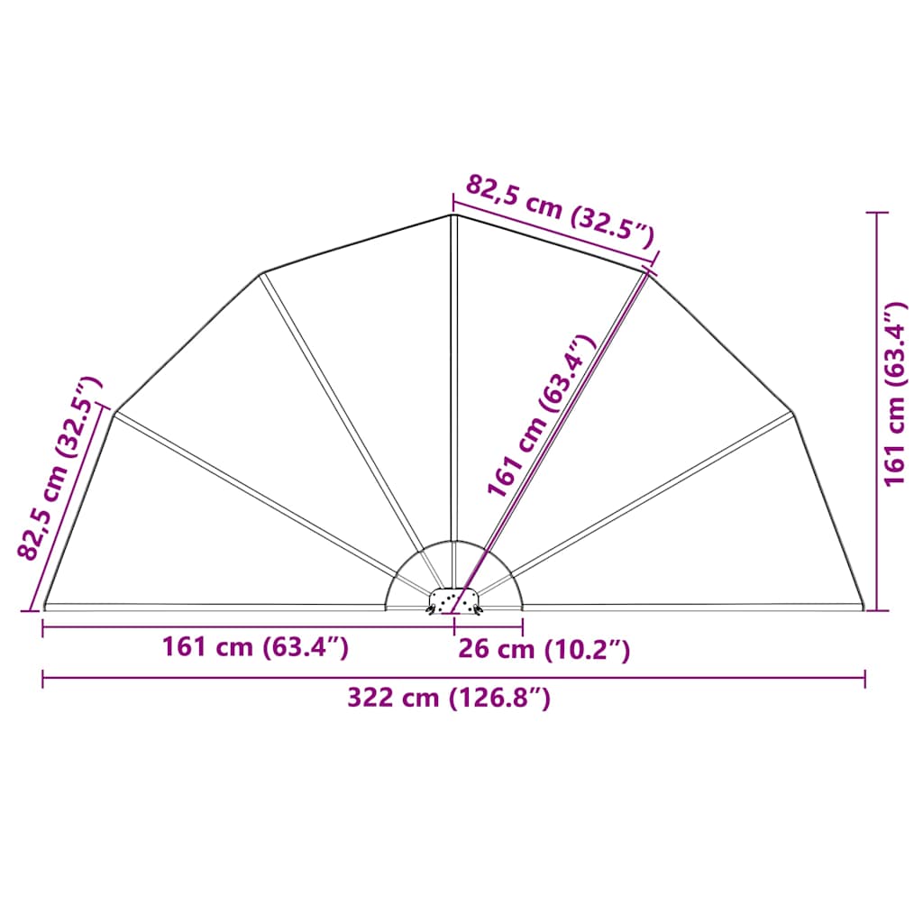 vidaXL Collapsible Terrace Side Awning Cream 200 cm