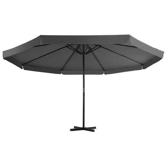 vidaXL Outdoor Parasol with Aluminium Pole 500 cm Anthracite
