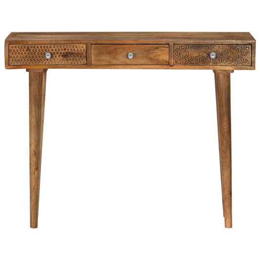 246976 vidaXL Console Table Solid Mango Wood 102x30x79 cm
