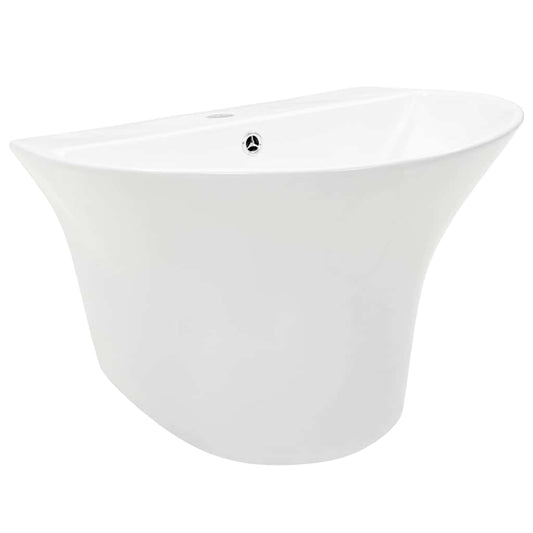 vidaXL Basin White 56 x 48 x 42 cm Glazed Ceramic