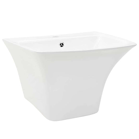 vidaXL Basin White 53 x 44 x 37 cm Glazed Ceramic