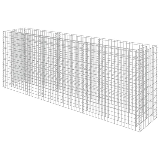 143562 vidaXL Gabion Raised Bed Galvanised Steel 270x50x100 cm