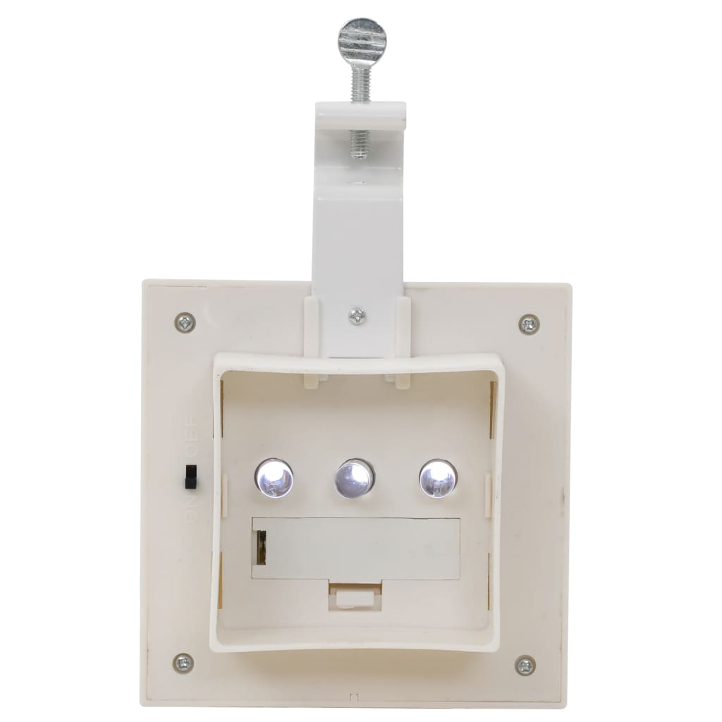 vidaXL Outdoor Solar Lamps 6 pcs LED Square 12 cm White