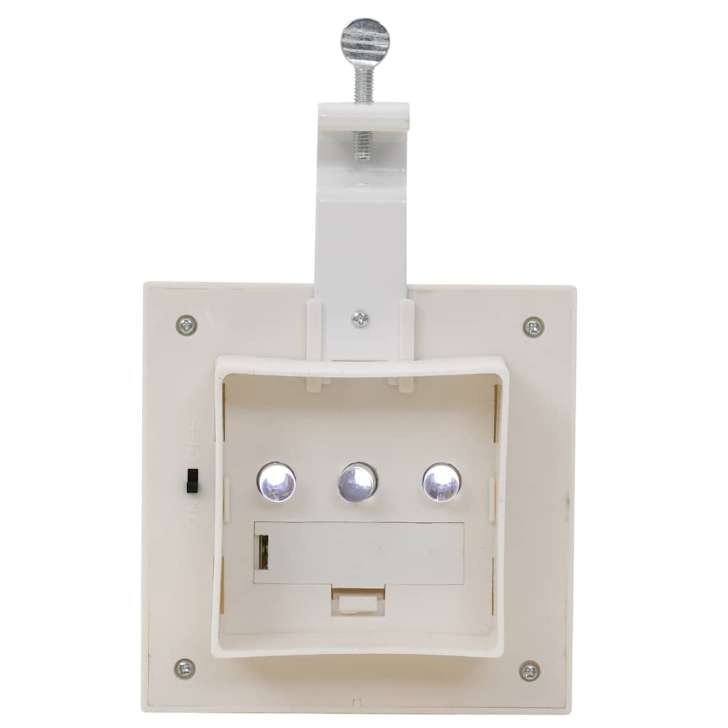vidaXL Outdoor Solar Lamps 6 pcs LED Square 12 cm White